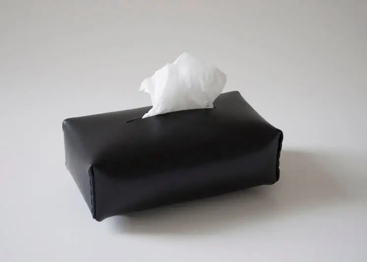Michael Verheyden | Niez black leather tissue box | Est Magazine