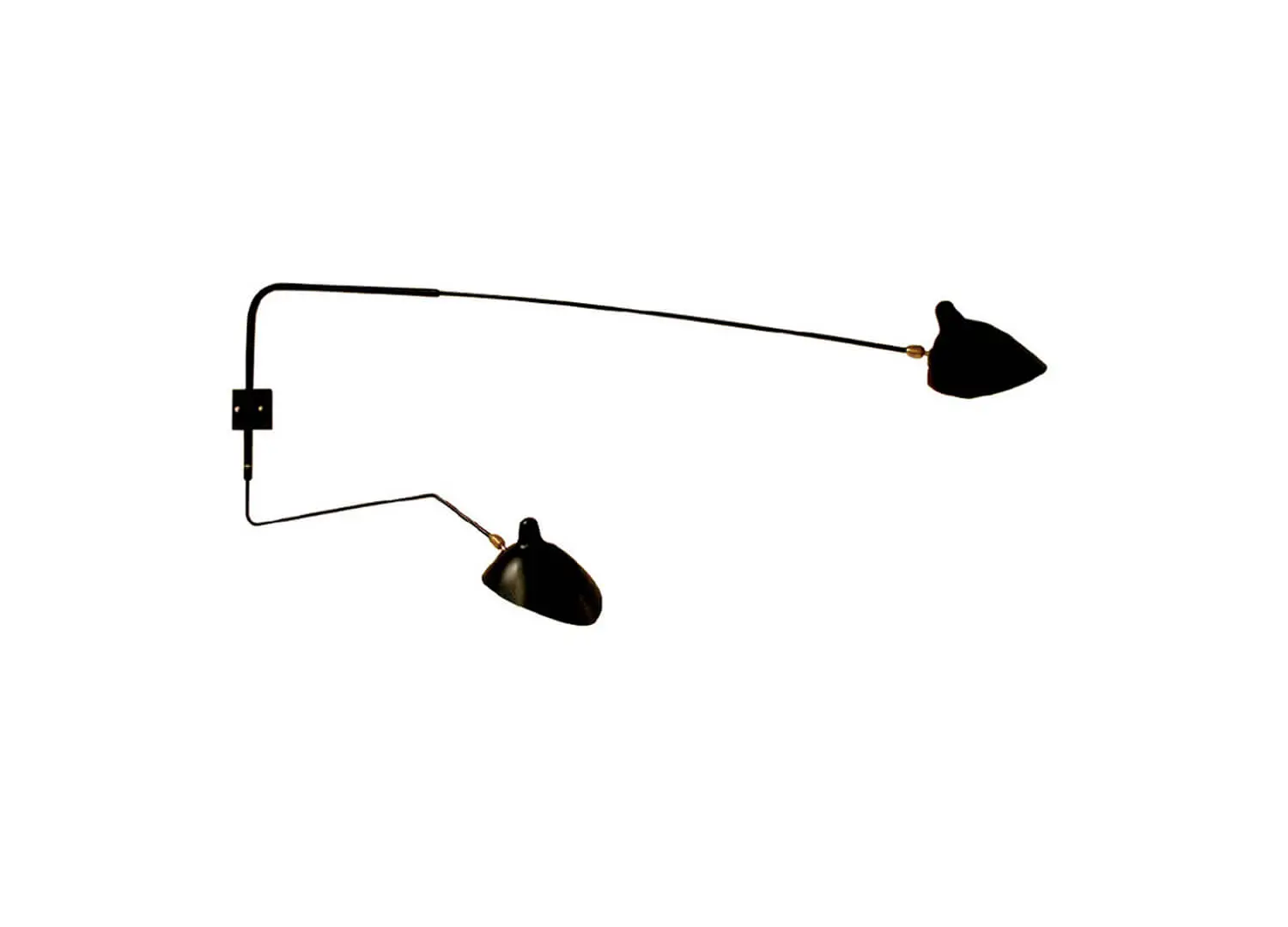 Serge Mouille Applique 2 Bras Droit Pivotant