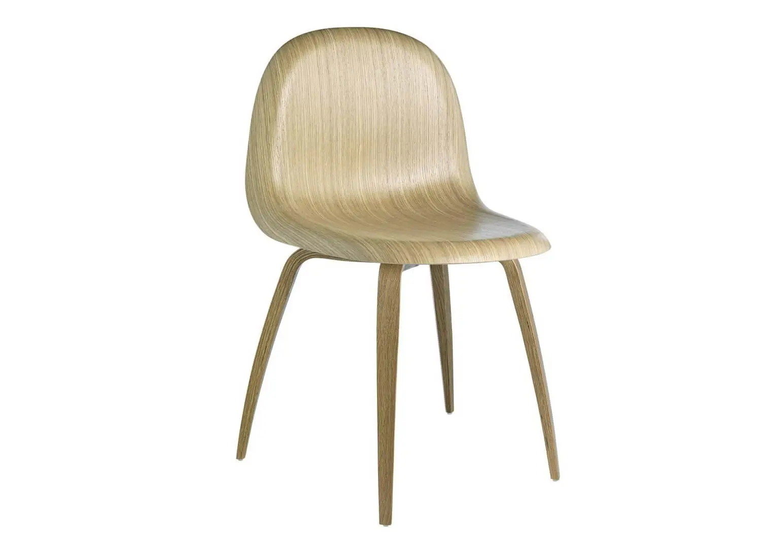 3D Wood Base Chair Luke