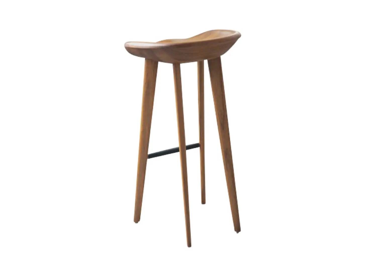 BassamFellows CB-23 Tractor Bar Stool in Walnut