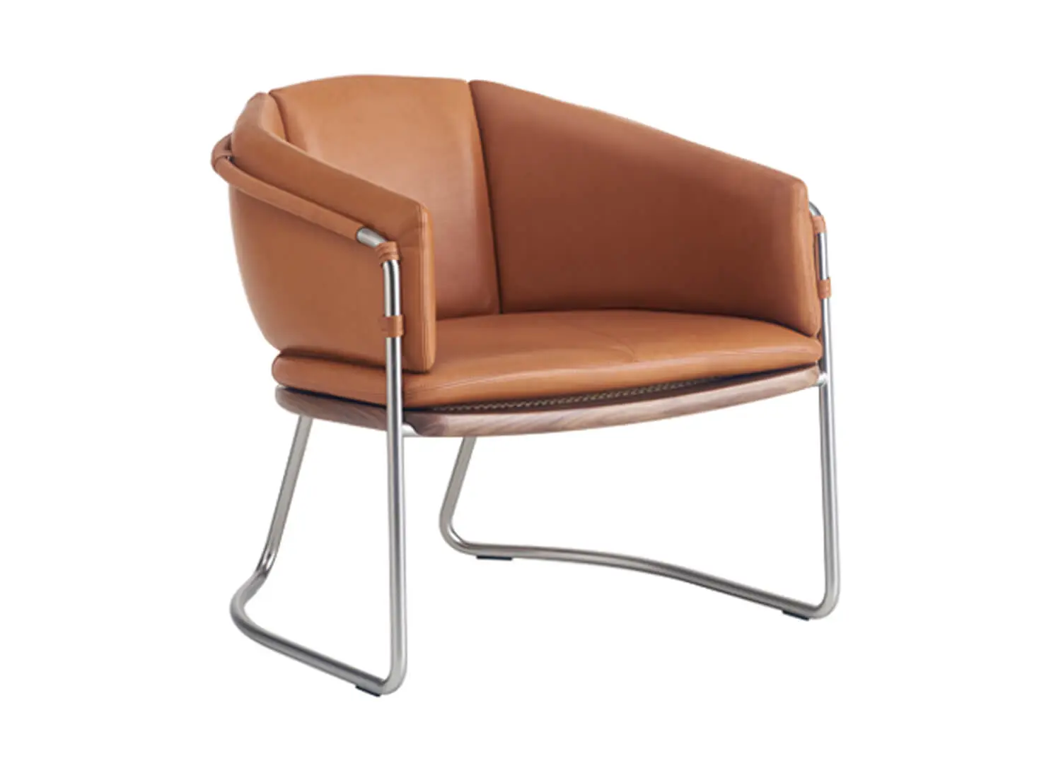 BassamFellows Geometric Lounge Chair