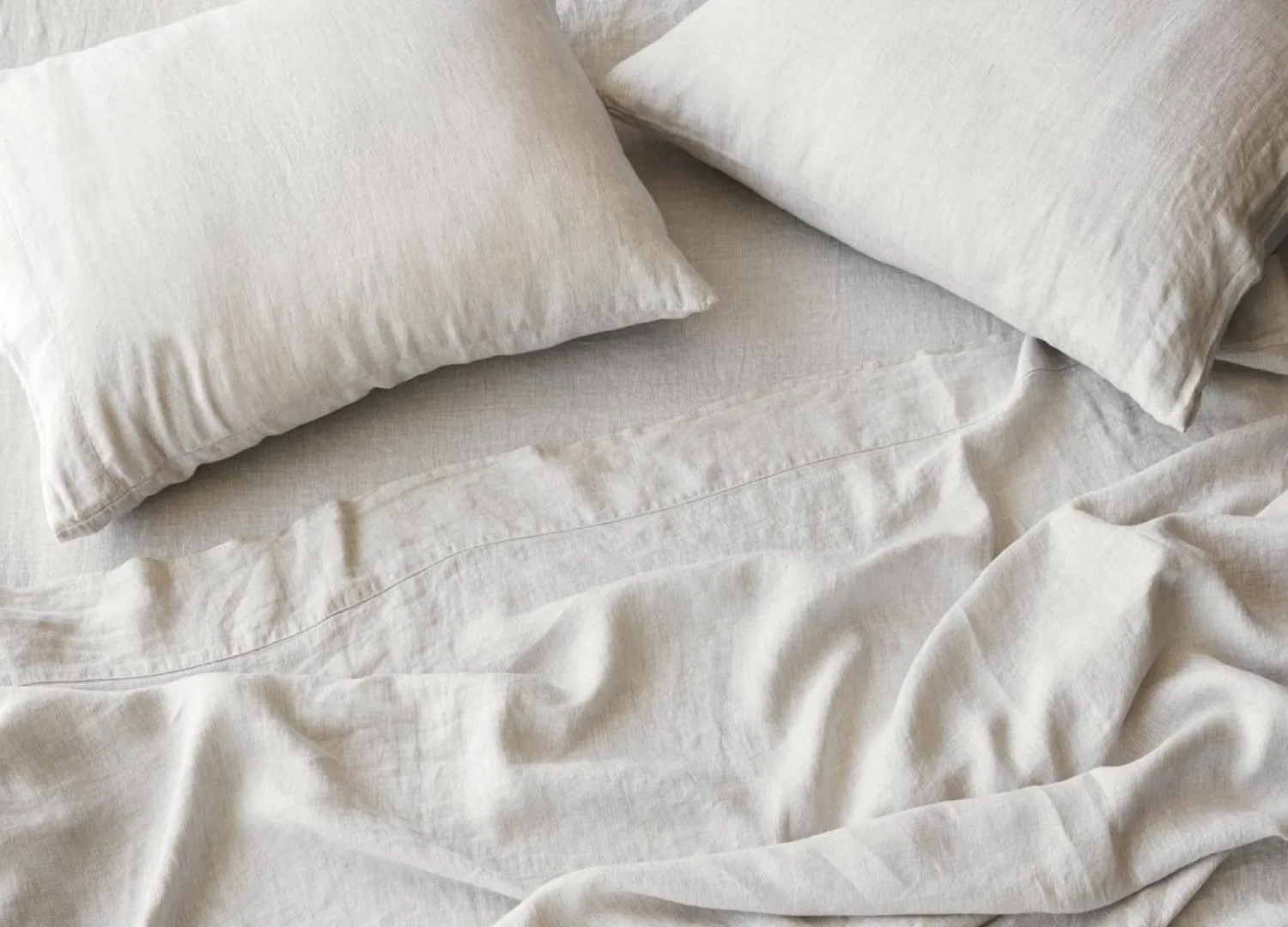 The Citizenry Stonewashed Linen Sheet Set (Sand Stripe)