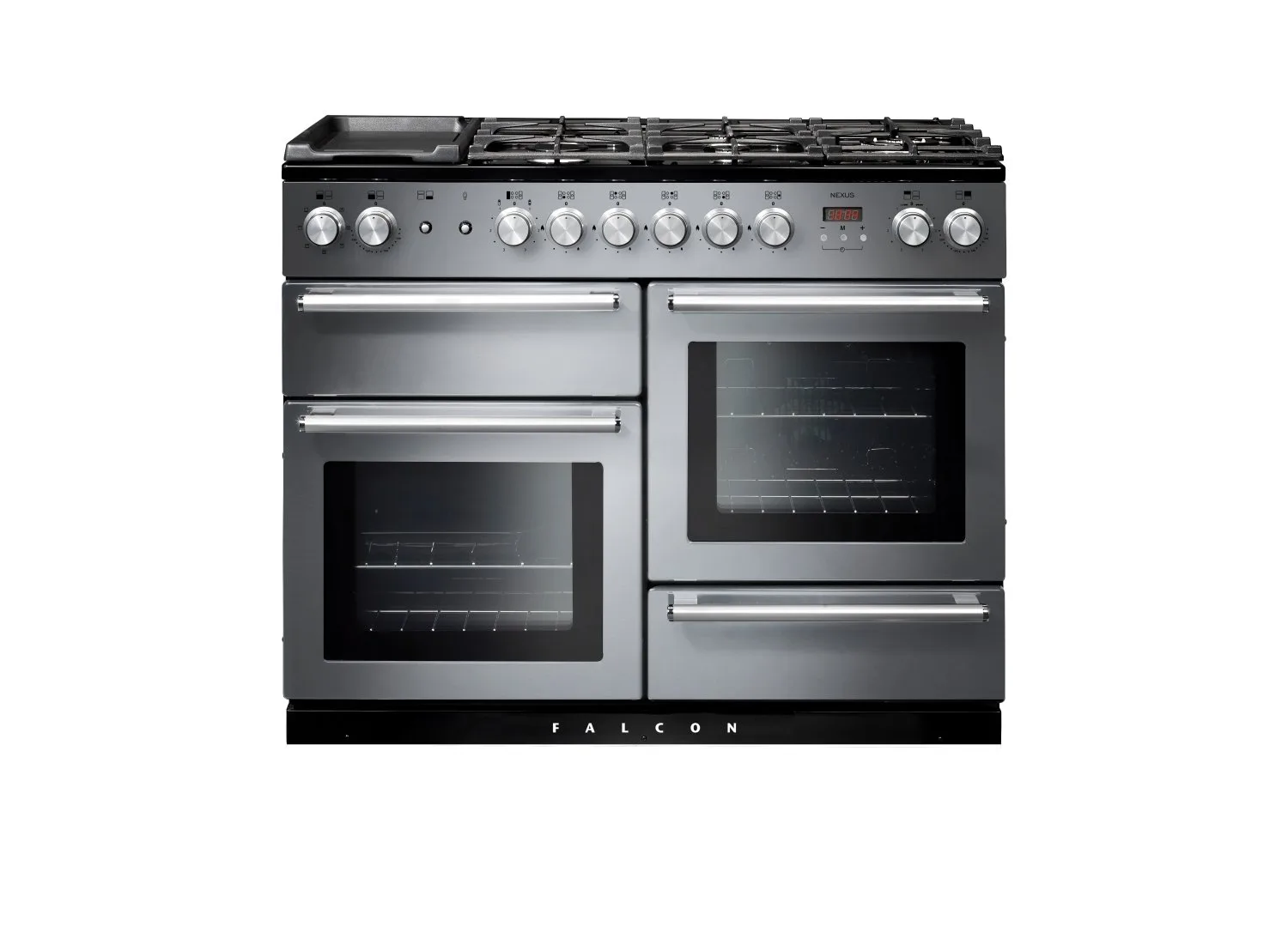 Falcon Nexus 110cm Dual Fuel Range Cooker (Stainless Steel & Chrome)