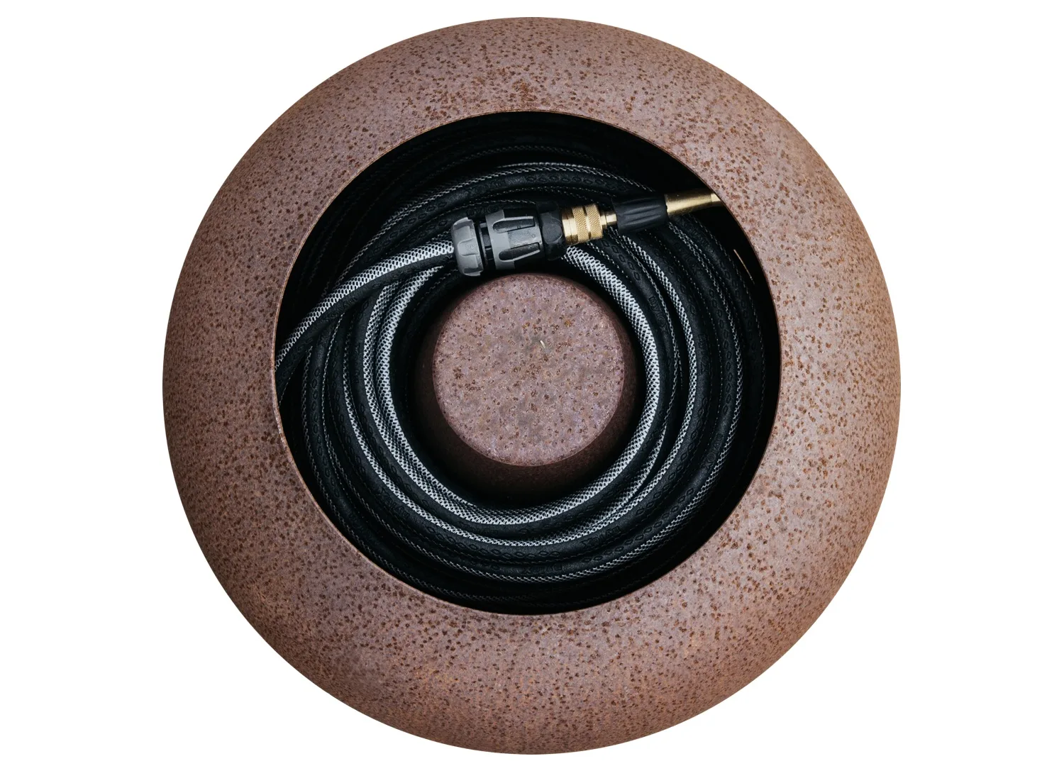 Unearthed Garden Hose Pot – Rust Patina