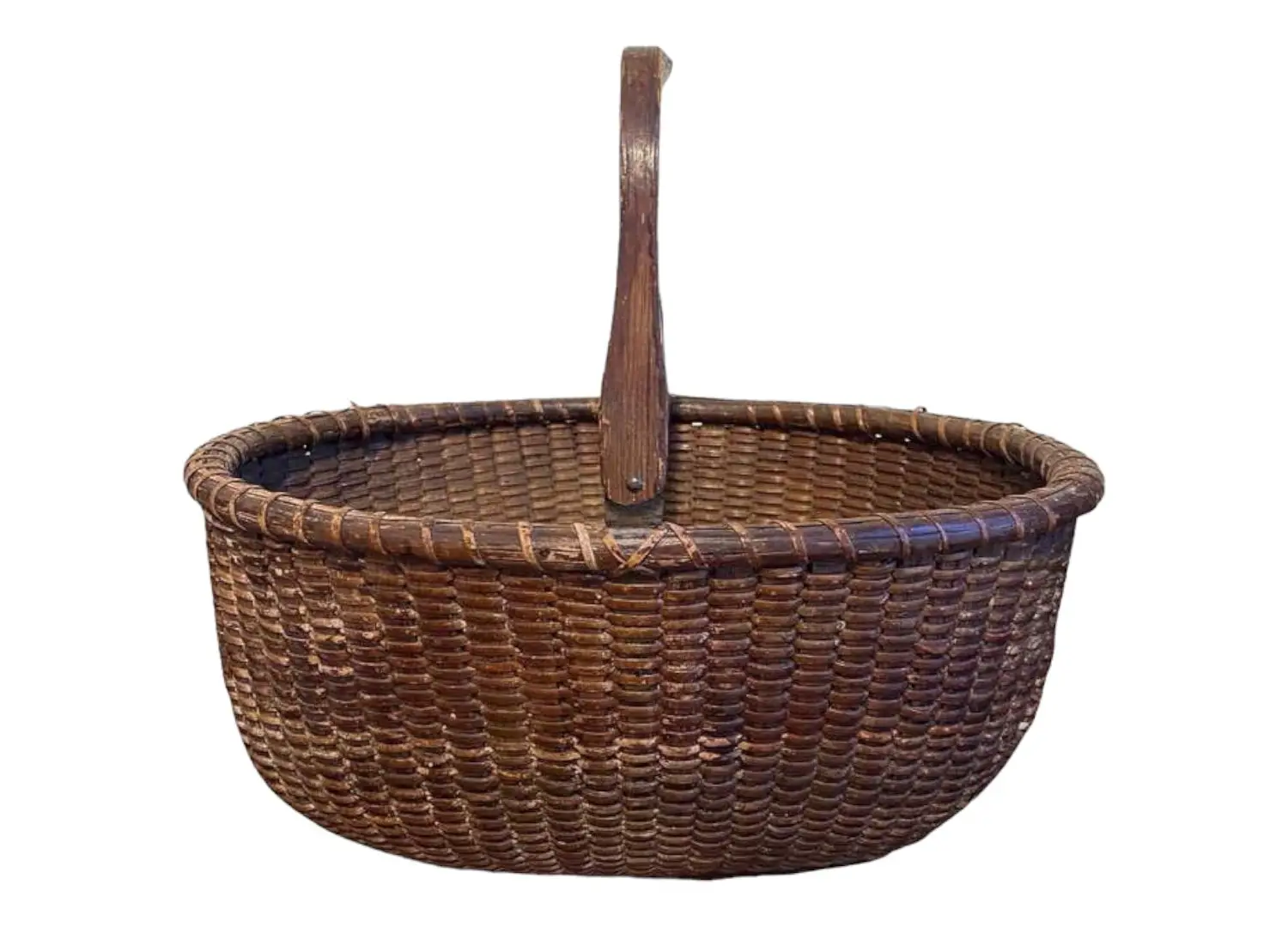 Vintage Nantucket Large Oval Basket