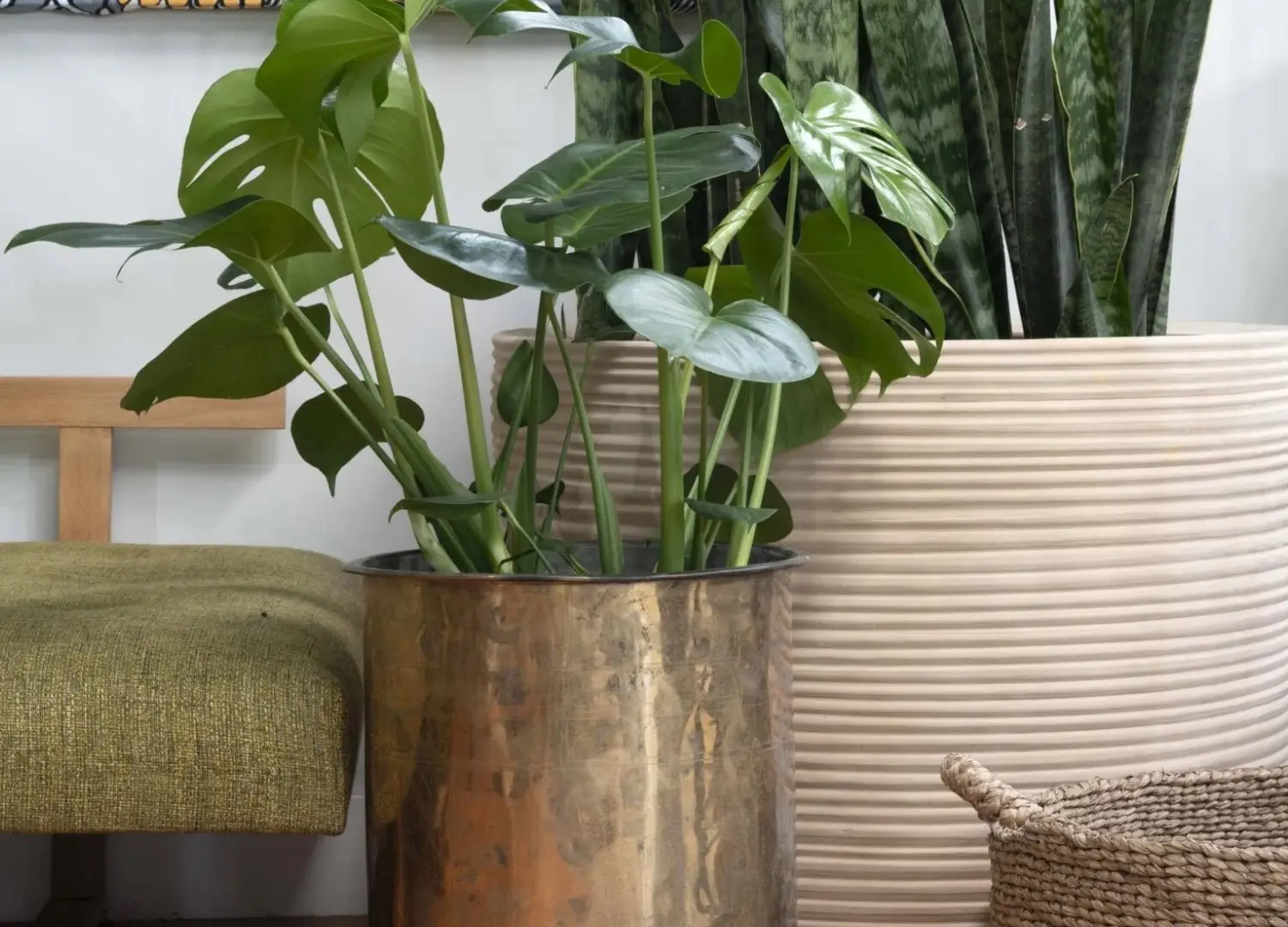 Garden Life Antique Tall Brass Planter