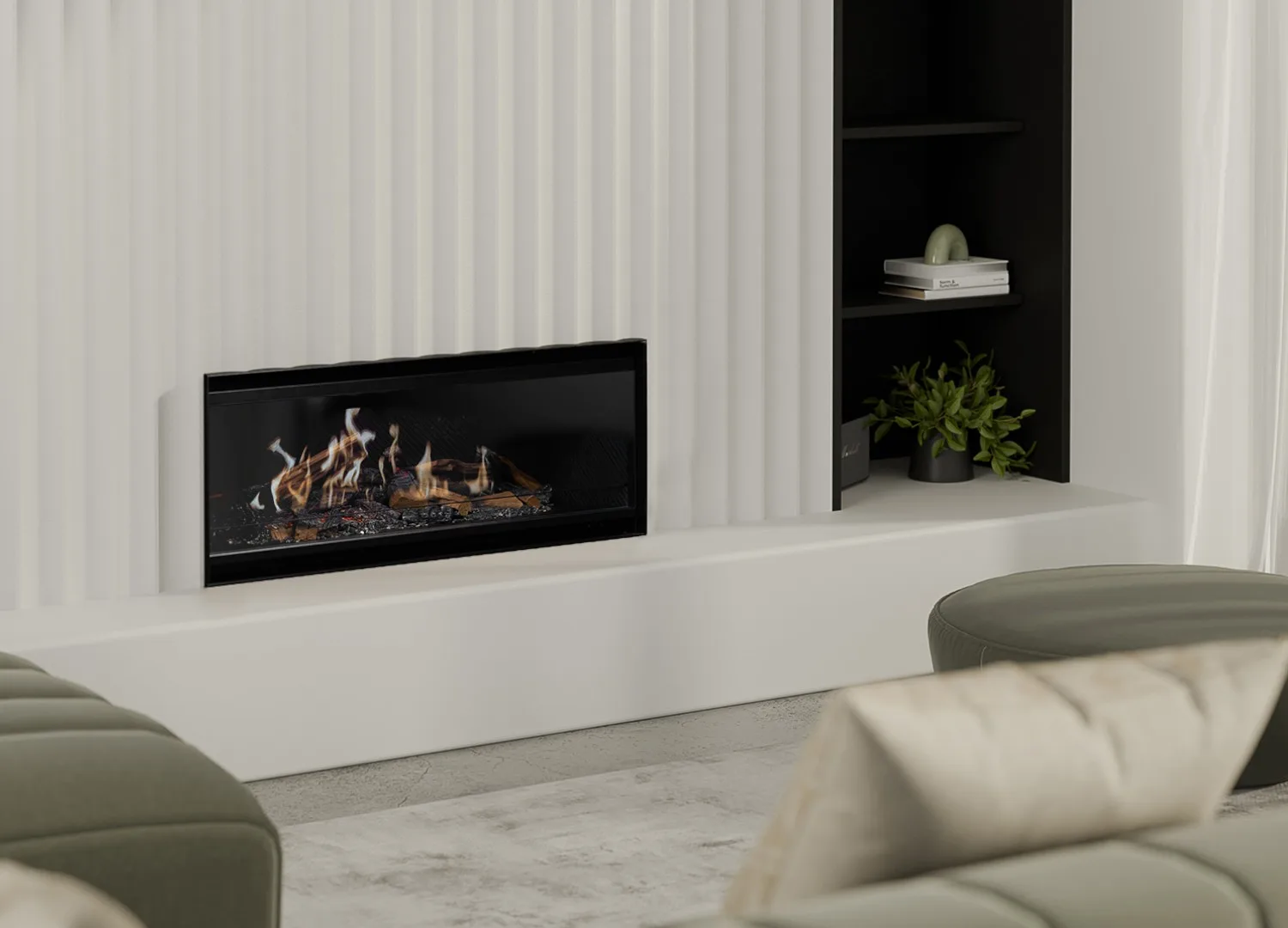 Escea LE1000 Holographic Electric Fireplace