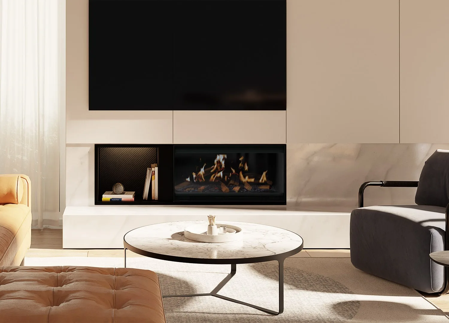 Escea LE800 Holographic Electric Fireplace