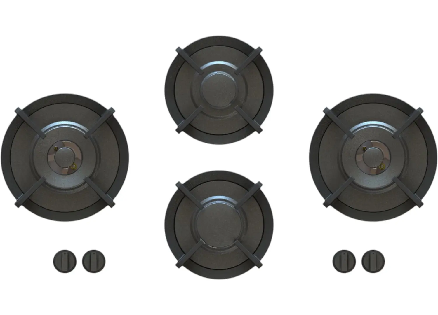 Pitt Dempo 4 Burner Natural Gas Cooktop